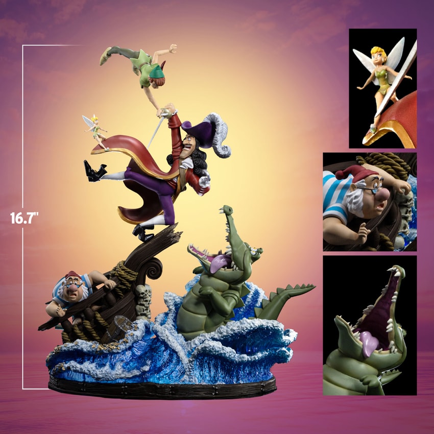 Disney Peter Pan VS Hook Deluxe 1:10 Scale Statue - Prototype Shown View 2