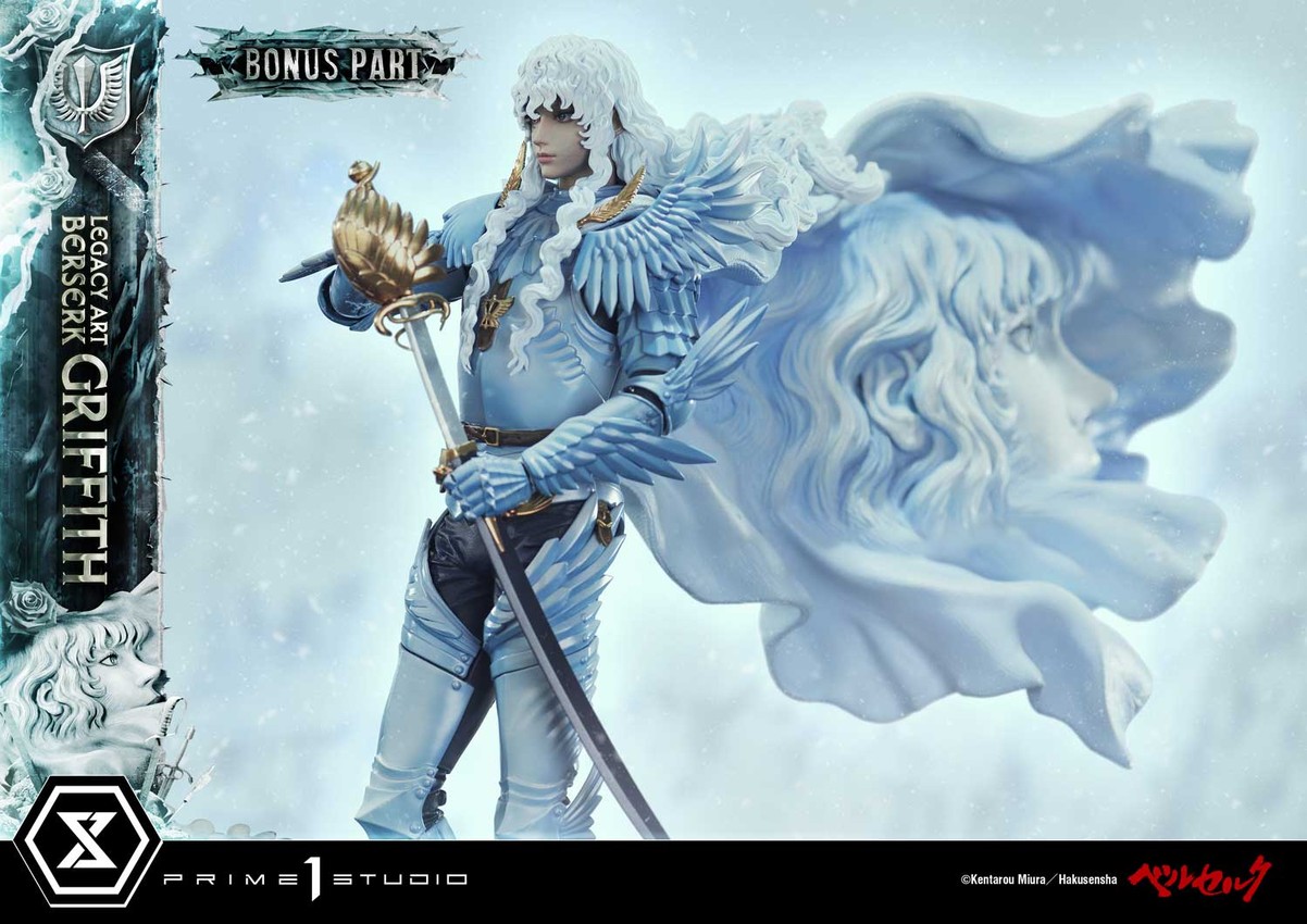 Berserk Legacy Art - Kentaro Miura - Griffith (Bonus Version) Statues - Prototype Shown View 3