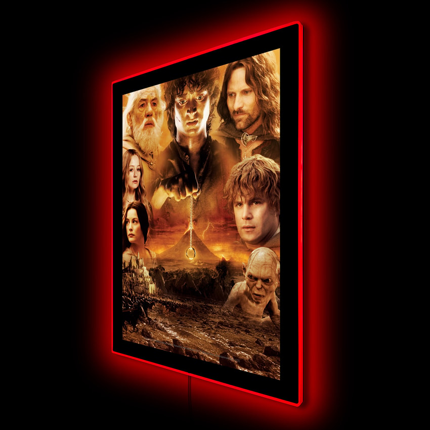 The Lord of the Rings Lord of the Rings Fellowship - LED Movie Mini-Poster Wall Light  Exclusive Edition - Prototype Shown View 4