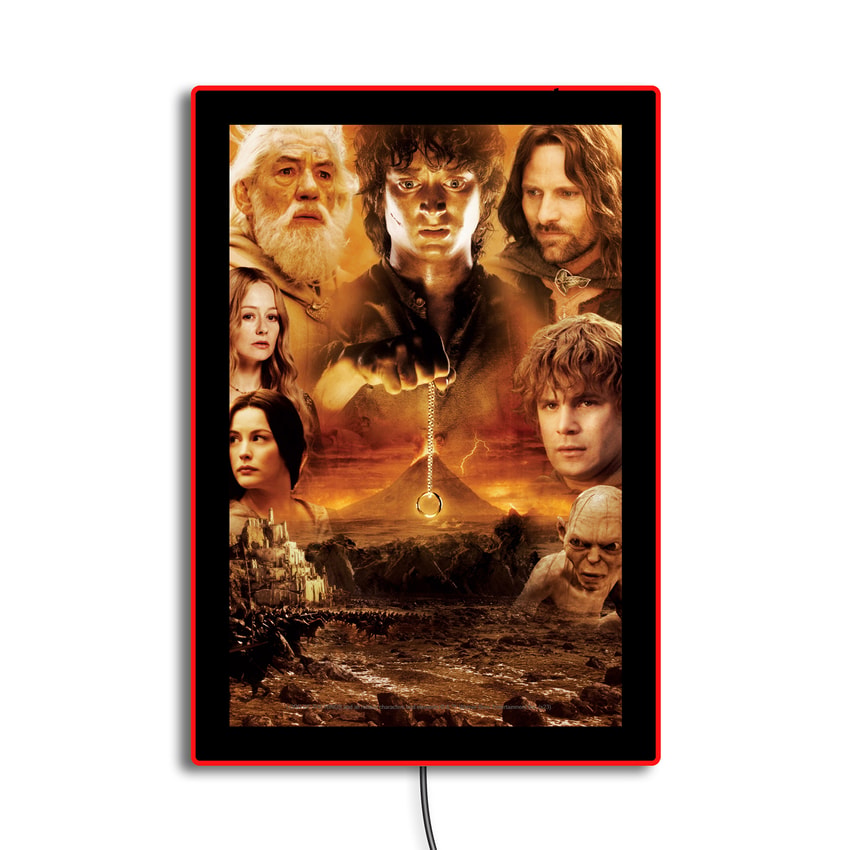 The Lord of the Rings Lord of the Rings Fellowship - LED Movie Mini-Poster Wall Light  Exclusive Edition - Prototype Shown View 6