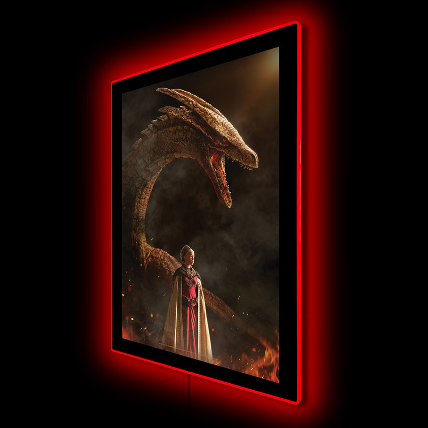 Game of Thrones Game of Thrones House of the Dragon LED Mini Poster Wall Light  View 4