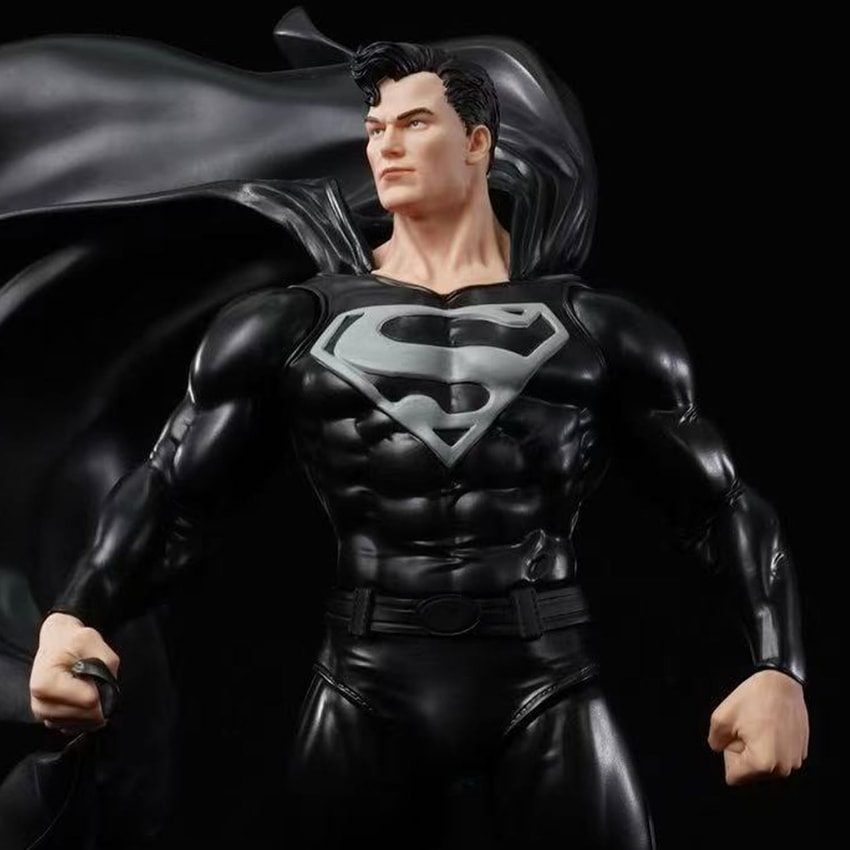 DC Comics Superman Black & Silver Version Statues - Prototype Shown View 3