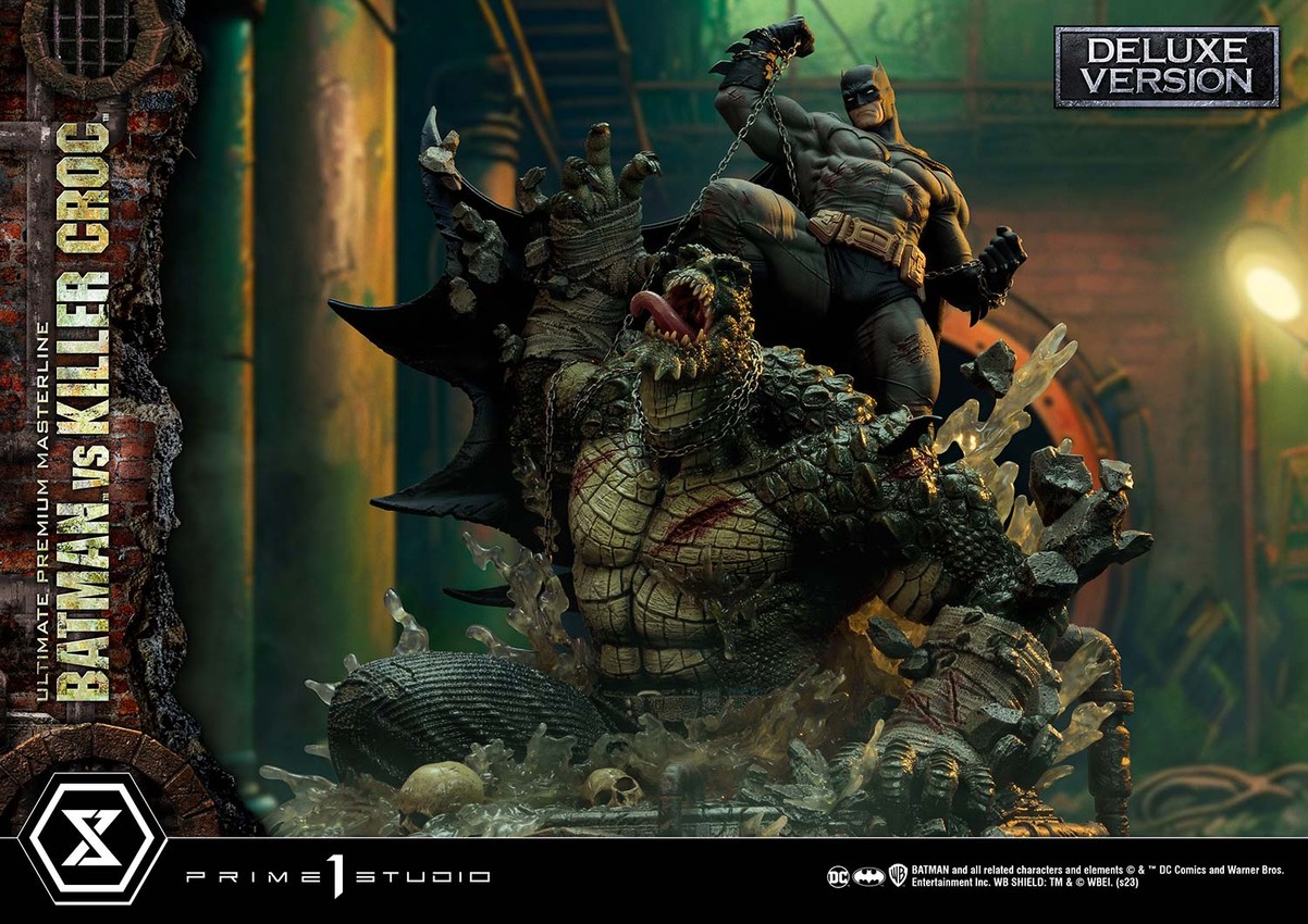 DC Comics Batman vs. Killer Croc (Deluxe Version) Quarter Scale Statue  View 4