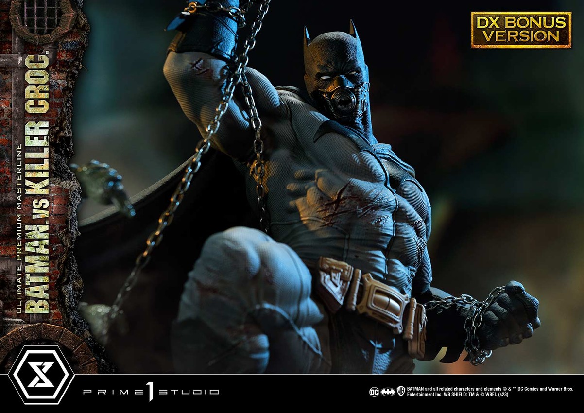DC Comics Batman vs. Killer Croc (Deluxe Bonus Version) Quarter Scale Statue  View 3
