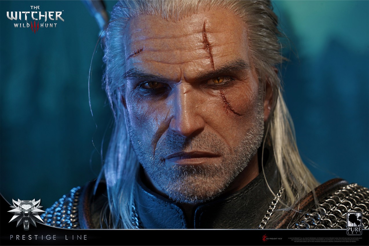 The Witcher 3: Wild Hunt Geralt of Rivia Statues - Prototype Shown View 3