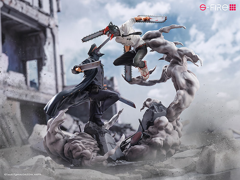 Chainsaw Man Chainsaw Man vs. Samurai Sword Collectible Figure - Prototype Shown View 1