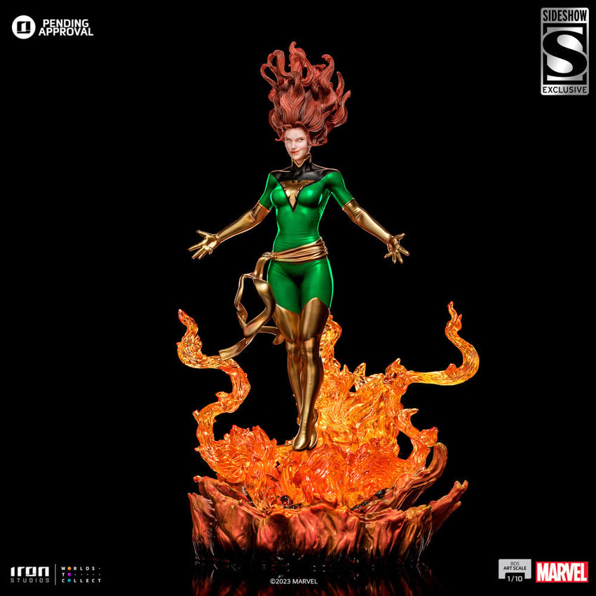 Phoenix Green Variant BDS Art Scale 1:10 Statue by Iron Studios