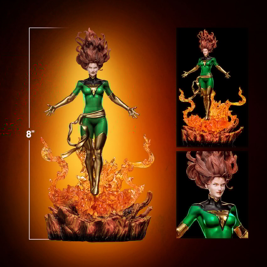 Phoenix Green Variant BDS Art Scale 1:10 Statue by Iron