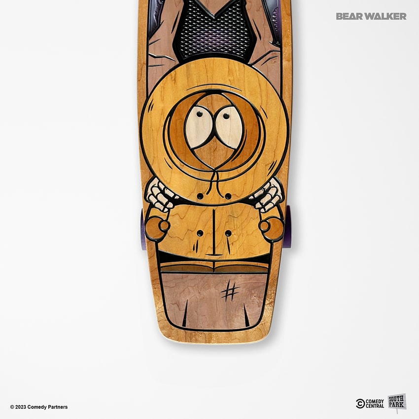 Death Finds Kenny - Carved Out Skateboard Deck by Bear