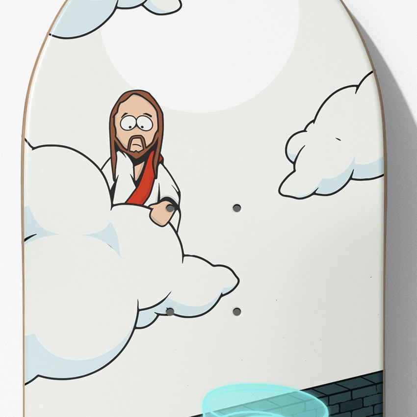 South Park Kenny Goes to Heaven Skateboard Deck - Prototype Shown View 3