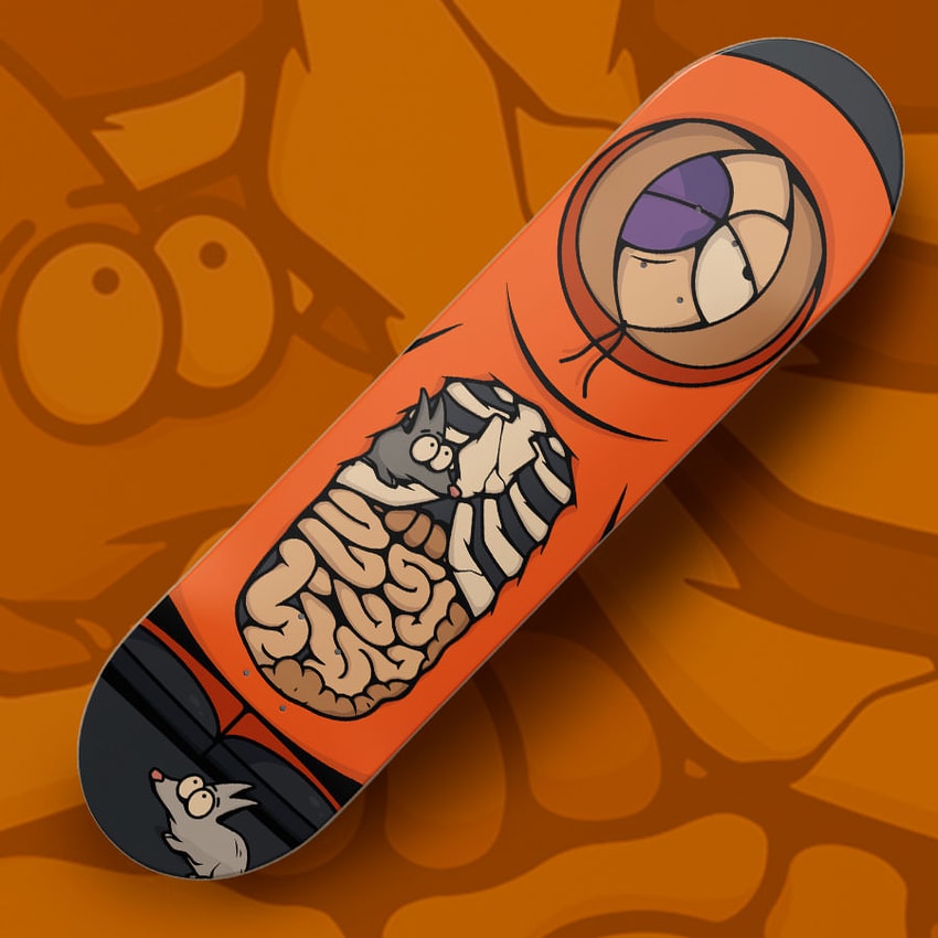 South Park Dead Kenny Skateboard Deck - Prototype Shown View 1