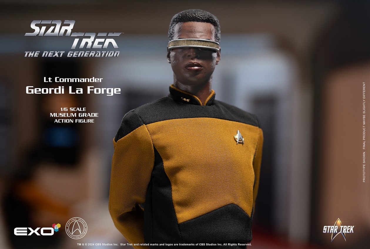 Star Trek Geordi La Forge (Essentials Version) Sixth Scale Figure - Prototype Shown View 5