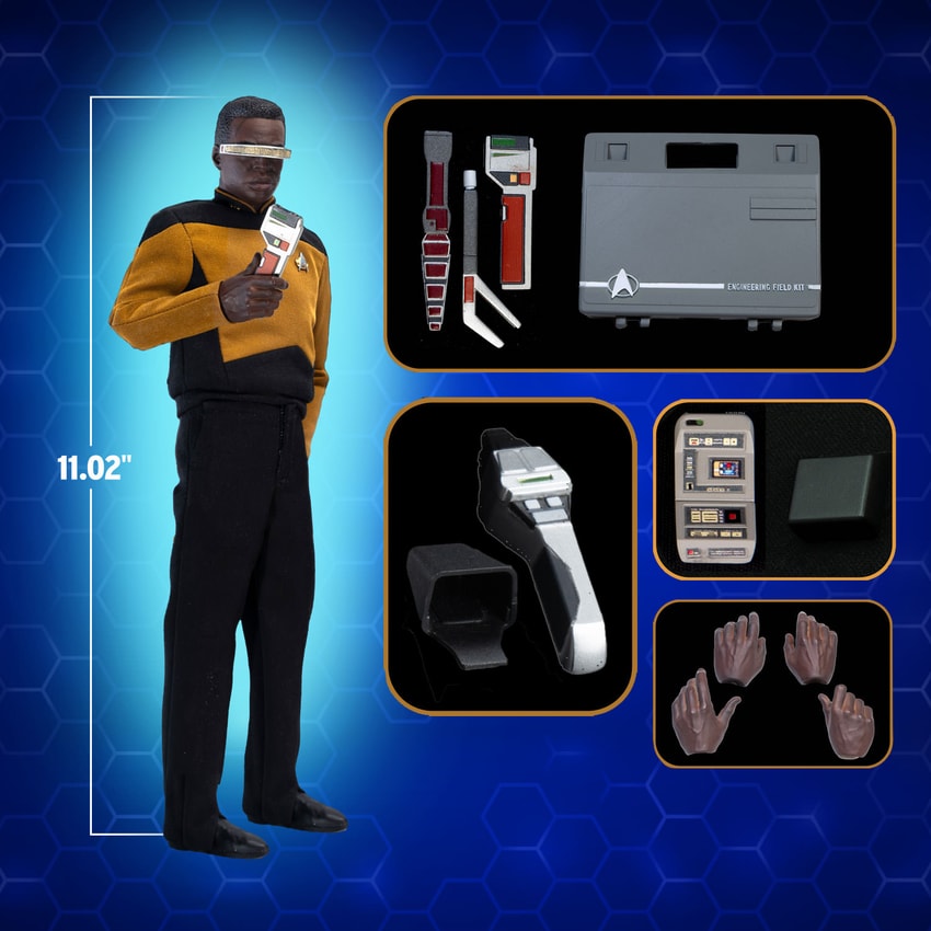 Star Trek Geordi La Forge (Standard Version) Sixth Scale Figure - Prototype Shown View 2