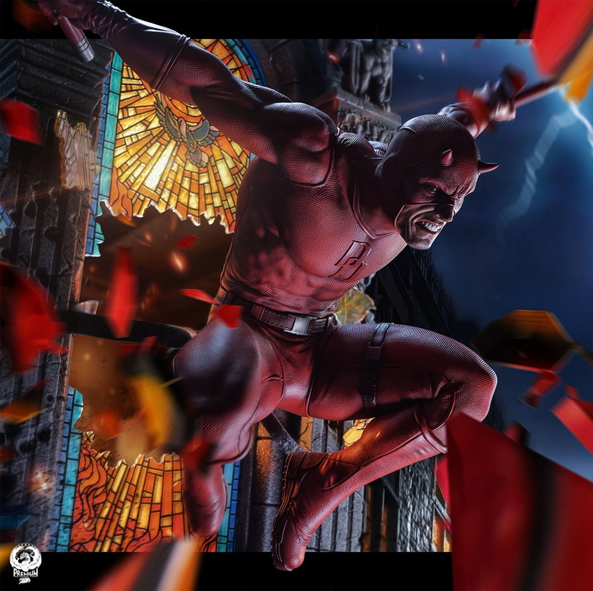 Daredevil レジェンダリースケールバースト Amazon.com: Marvel Legends in 3D Comic Daredevil 1:2 Scale