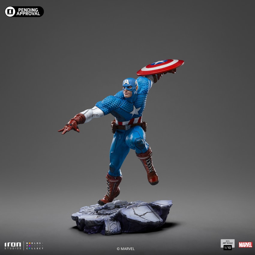 Captain America Art Scale 1:10 Statue by Iron Studios | Sideshow