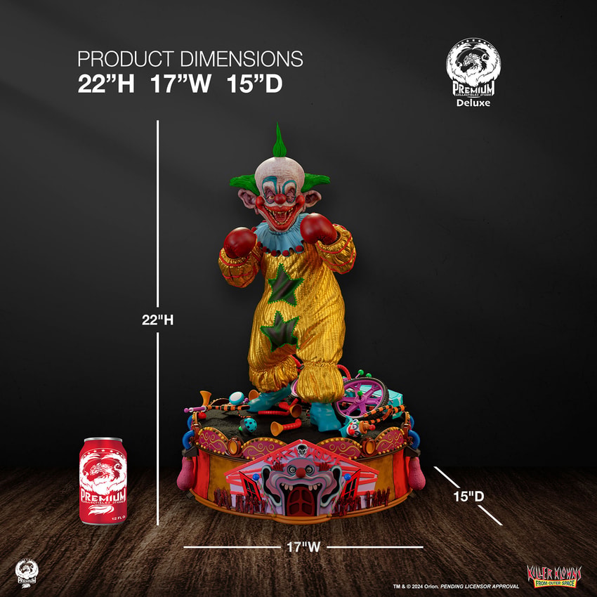 Killer Klowns from Outer Space Shorty Deluxe Edition Quarter Scale Statue - Prototype Shown View 3
