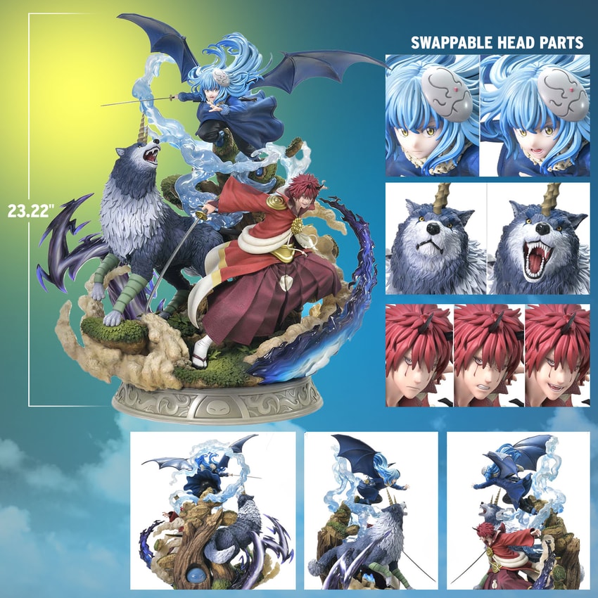 That Time I Got Reincarnated as a Slime Rimuru, Ranga & Benimaru (Deluxe Bonus Version) Statues  View 2