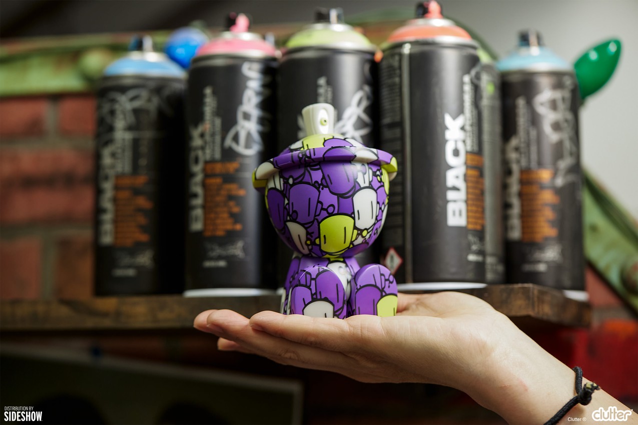 Clutter Studios Chris RWK (Purple GID) Canbot Collectible Figure - Prototype Shown View 2