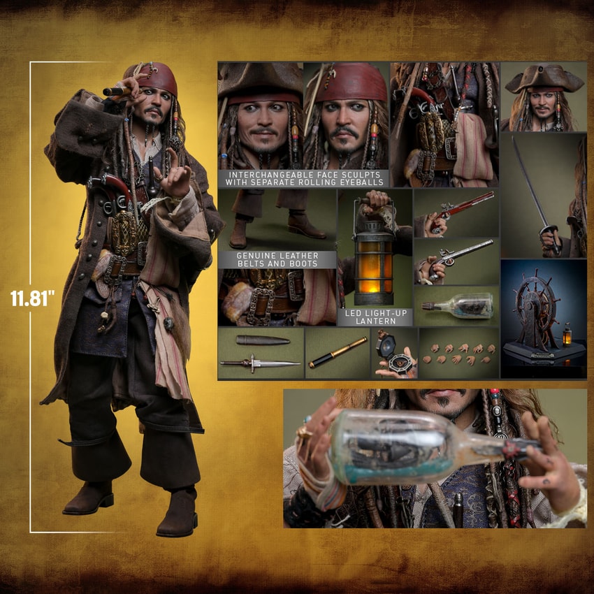 Jack Sparrow (Deluxe Version) Sixth Scale Figure by Hot Toys