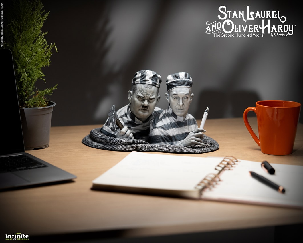 Stan Laurel & Oliver Hardy Stan Laurel & Oliver Hardy Statues - Prototype Shown View 4