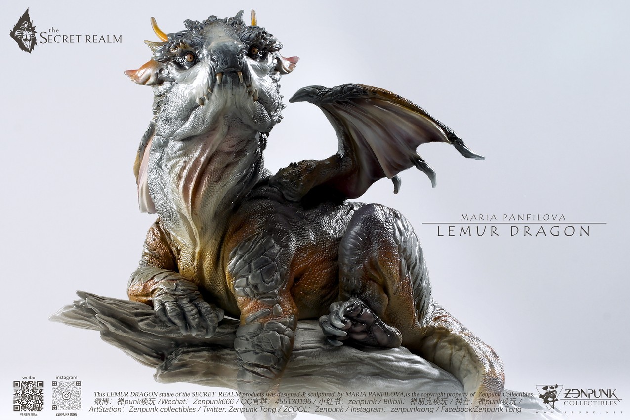 Zenpunk Collectibles Lemur Dragon Statues - Prototype Shown View 6