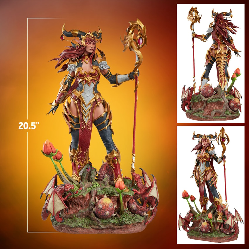Warcraft Alexstrasza Statues  View 2