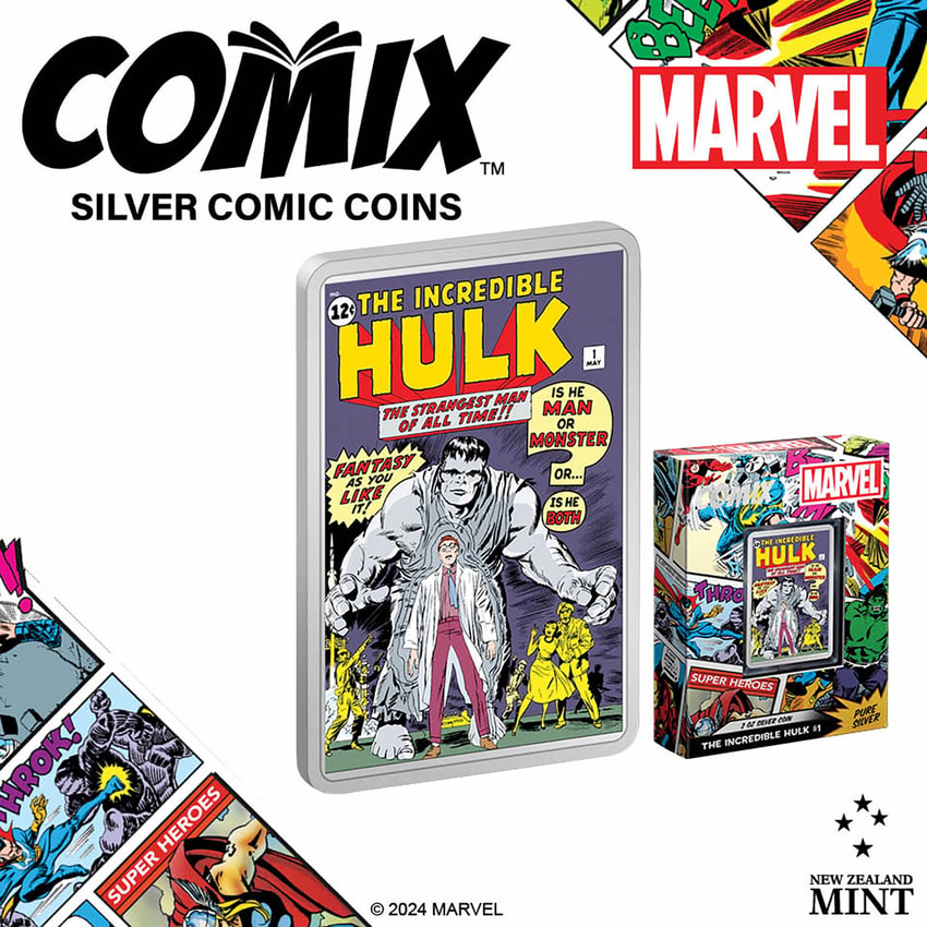 The Incredible Hulk #1 2oz Silver Coin Silver Collectible by New
