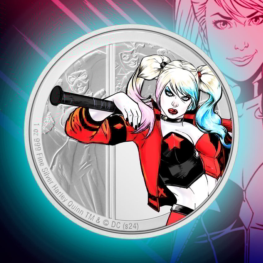 The Harley Quinn 1oz Silver Coin Silver Collectible by New