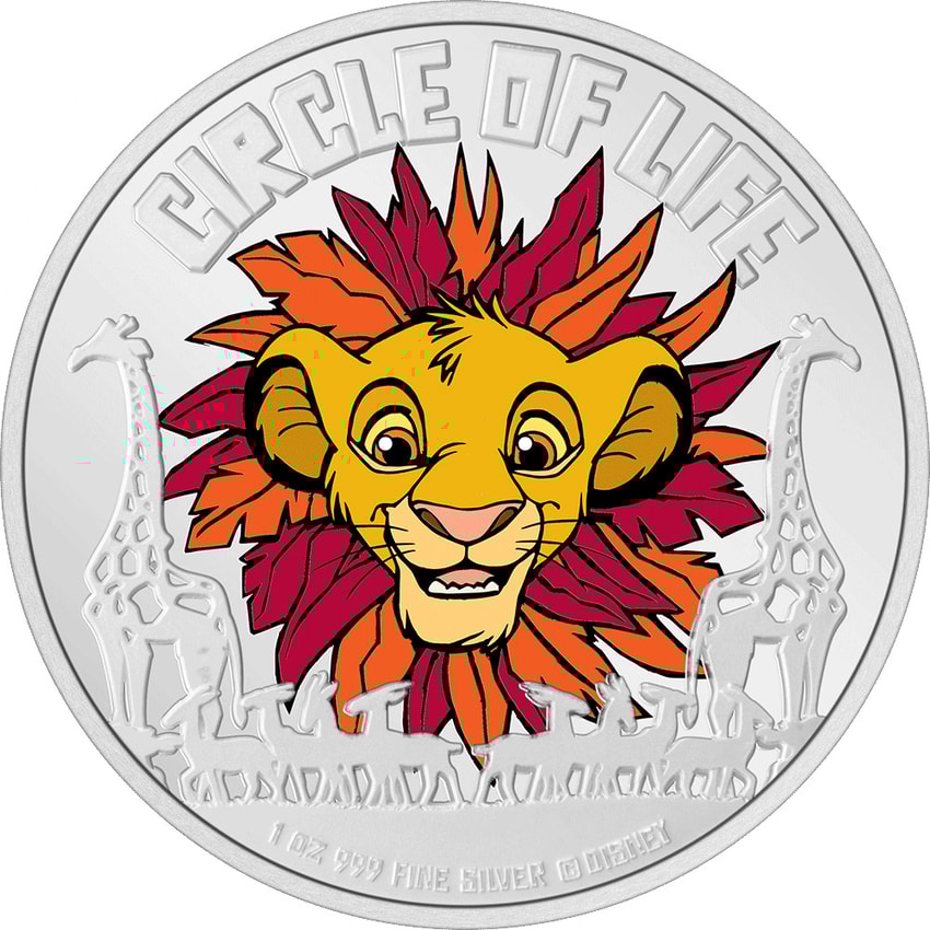 人気を誇る King Lion Circle Mint Zealand New by Coin Silver 1oz Life of トップス
