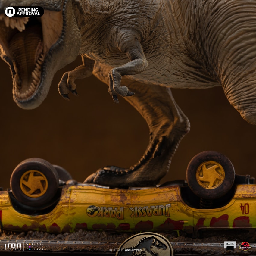 T-Rex Attack MiniCo Icons Collectible Figure by Iron Studios