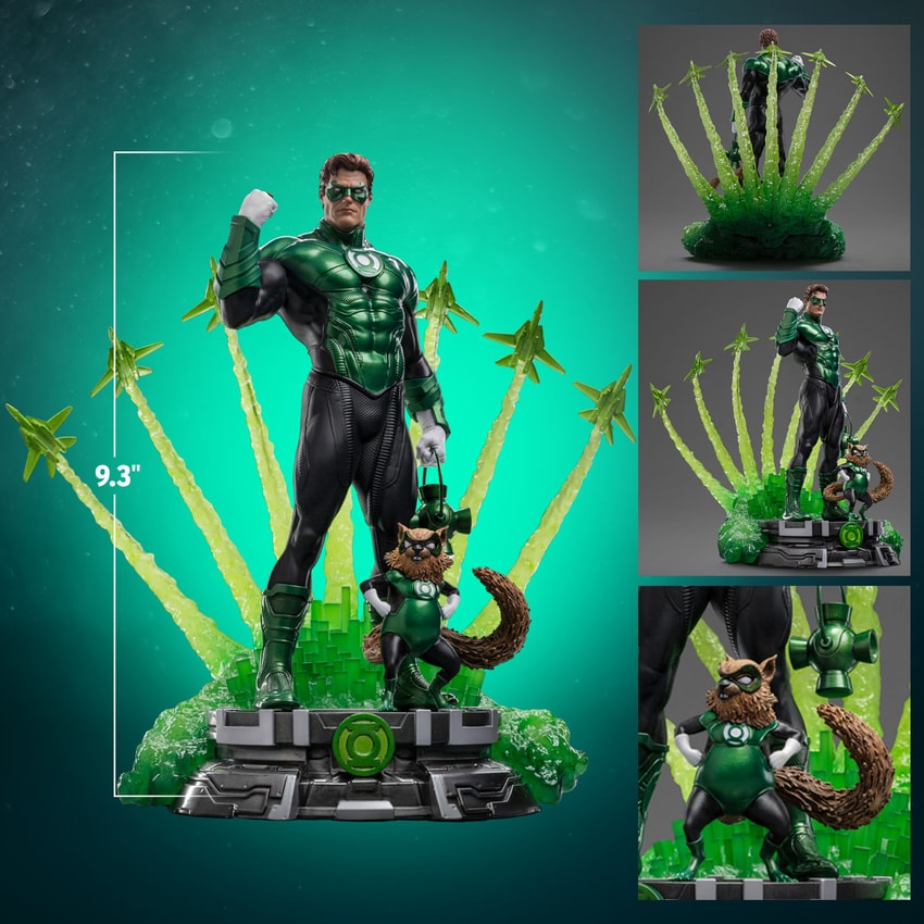 Green Lantern Unleashed Art Scale Deluxe 1:10 Scale Statue by Iron