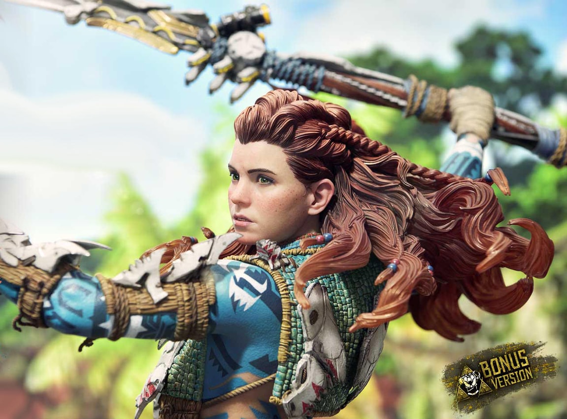 Horizon Forbidden West Aloy (Bonus Version) Quarter Scale Statue - Prototype Shown View 5