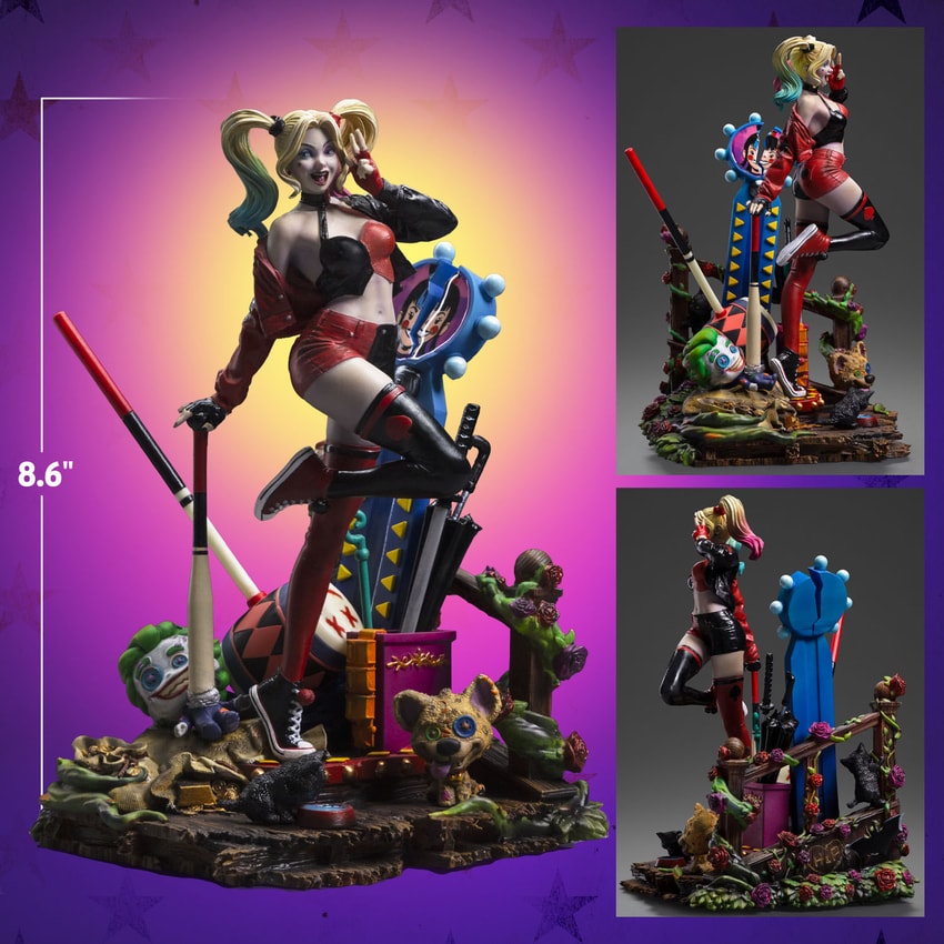 DC Comics Harley Quinn (Gotham City Sirens) Deluxe 1:10 Scale Statue - Prototype Shown View 2