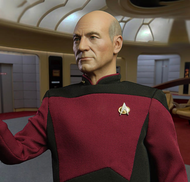 Star Trek Captain Jean-Luc Picard (Essential Duty Uniform) Sixth Scale Figure - Prototype Shown View 4