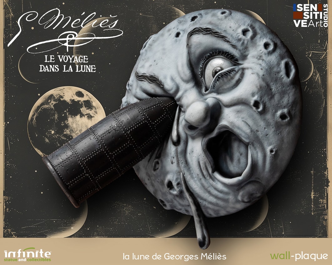 Le Voyage Dans La Lune La Lune de George Melies Wall Decor - Prototype Shown View 3