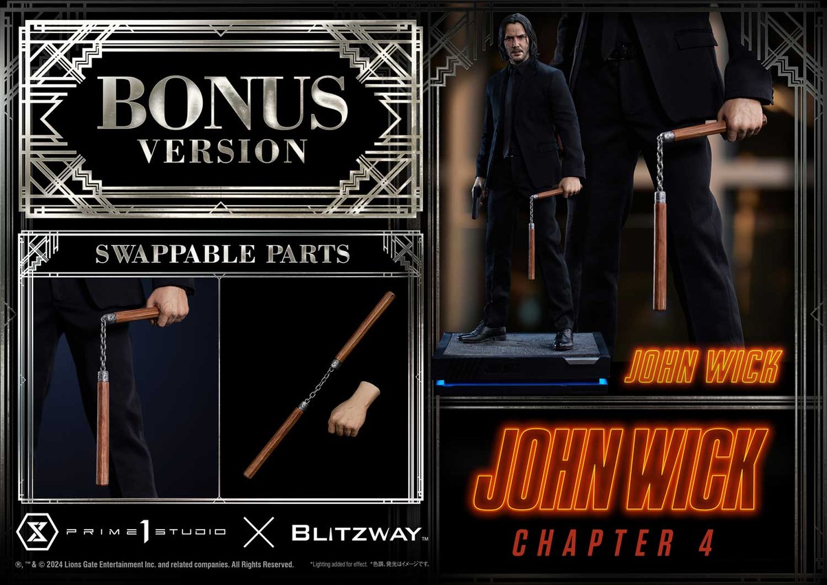John Wick John Wick (Deluxe Bonus Version) Quarter Scale Statue - Prototype Shown View 6