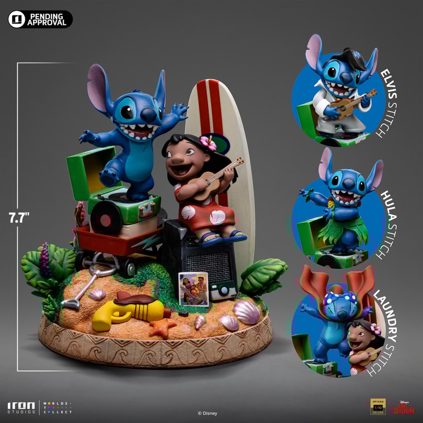 Lilo & Stitch Deluxe Art Scale 1:10 Statue by Iron Studios
