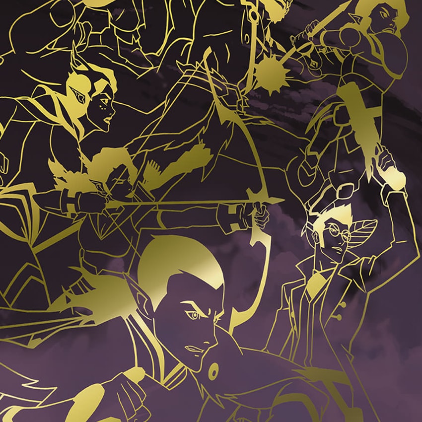 Critical Role The Art of The Legend of Vox Machina (Deluxe Edition) Book - Prototype Shown View 4