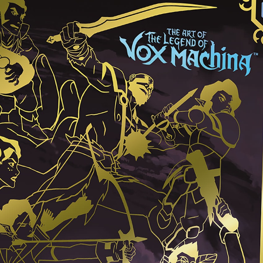 Critical Role The Art of The Legend of Vox Machina (Deluxe Edition) Book - Prototype Shown View 5