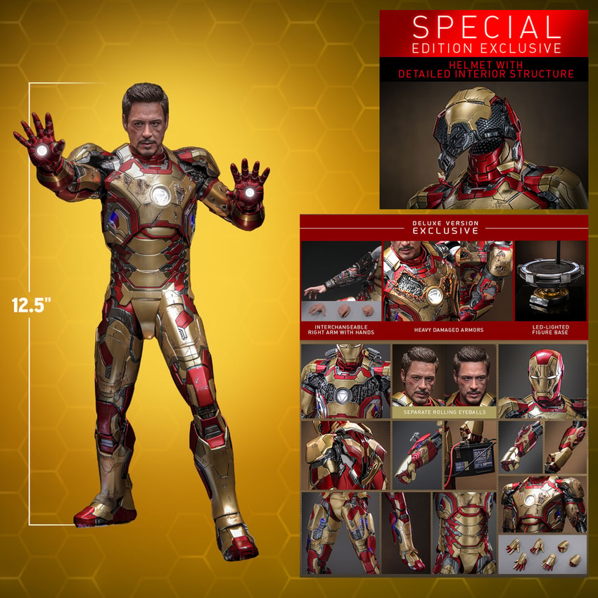Marvel Iron Man Mark XLII (2.0) (Deluxe Version) (Special Edition) Sixth Scale Figure - Prototype Shown View 2