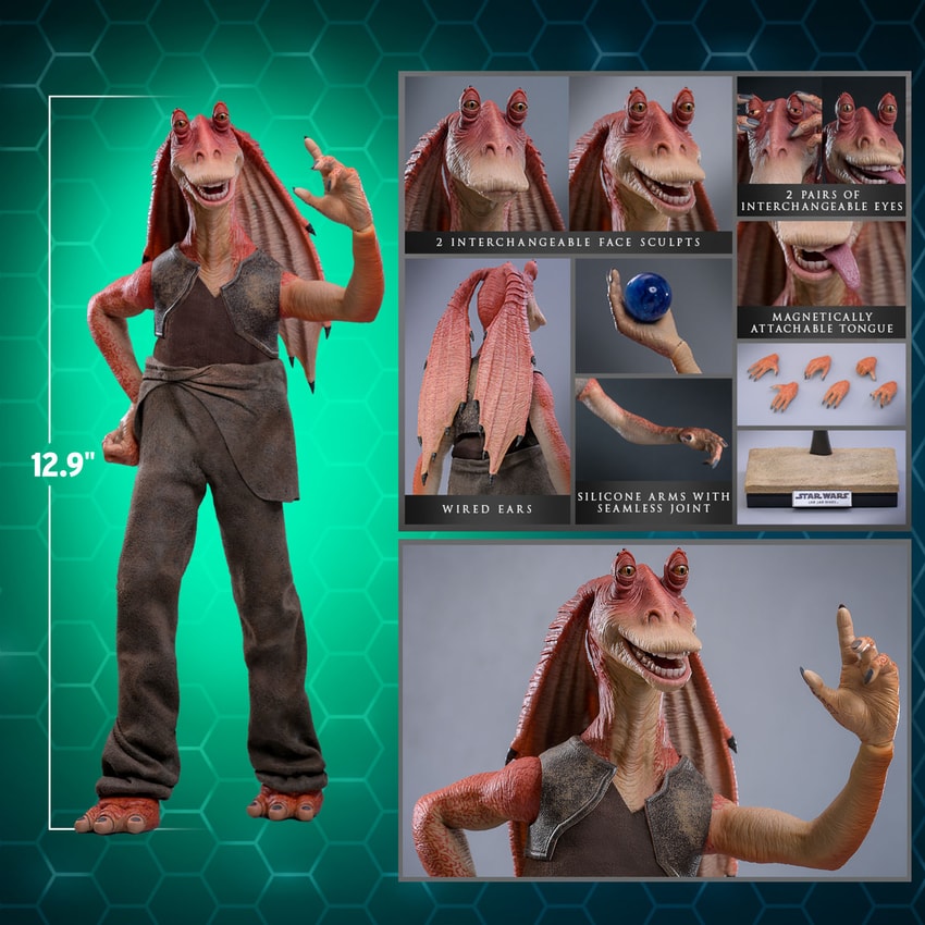 Jar Jar Binks Sixth Scale Figure by Hot Toys | Sideshow Collectibles