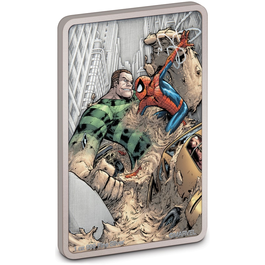 Marvel Sandman 1oz Silver Coin Silver Collectible - Prototype Shown View 3