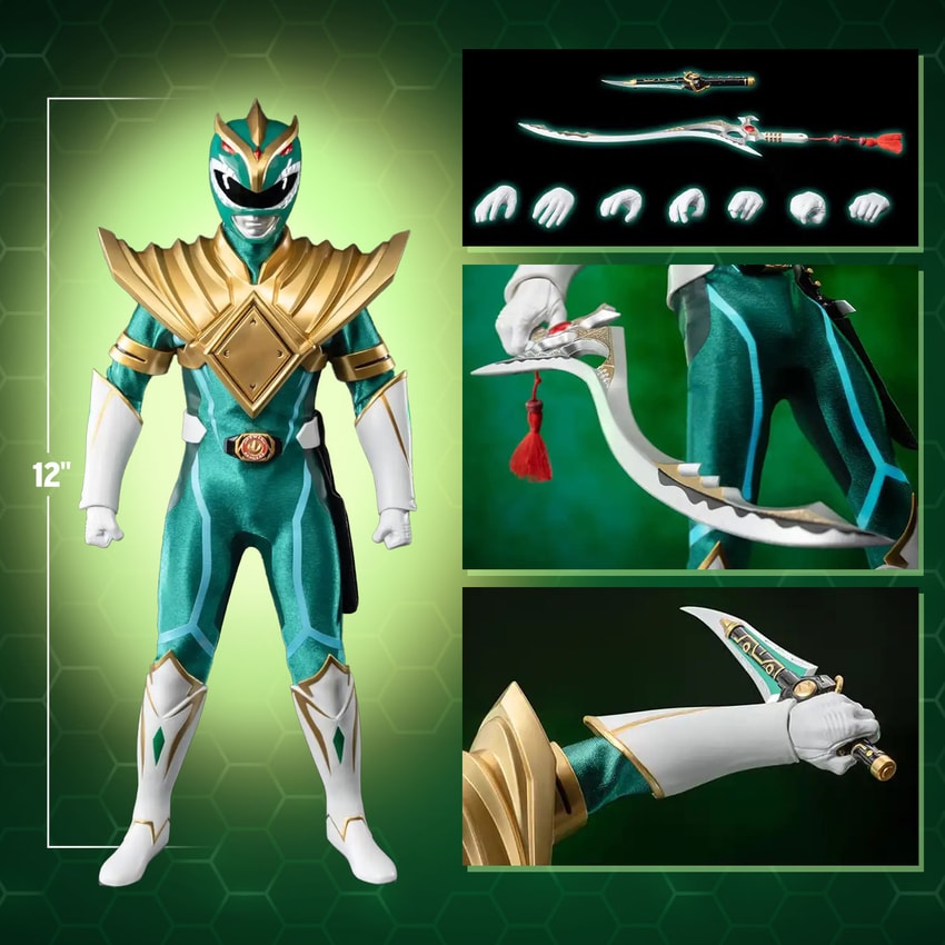 Green Power Ranger (Matt Cook) Chaos Energy Version Sixth Scale Figure ...