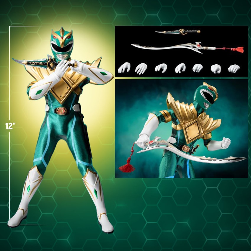 Mighty Morphin Power Rangers Green Power Ranger (Matt Cook) PX Exclusive Sixth Scale Figure - Prototype Shown View 2