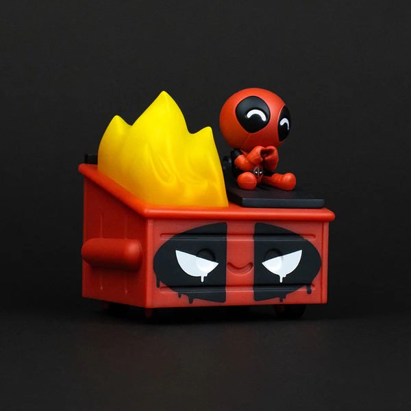 Marvel Deadpool Dumpster Fire Vinyl Collectible - Prototype Shown View 4