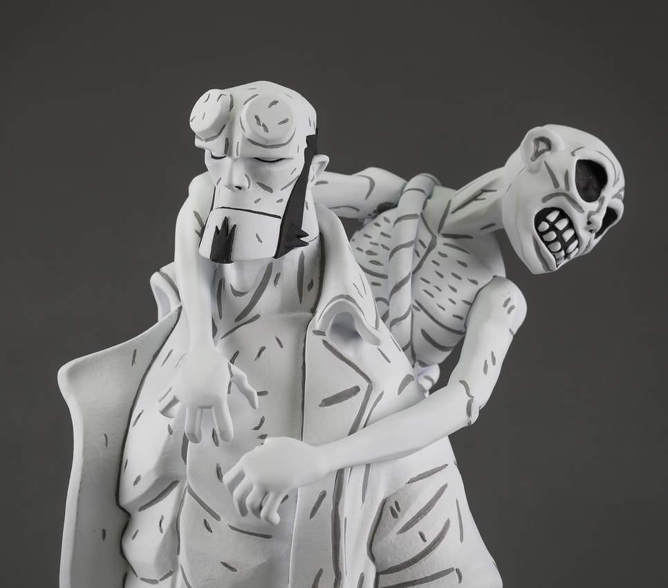 Hellboy Hellboy Black & White (Previews Exclusive) Sixth Scale Figure - Prototype Shown View 3