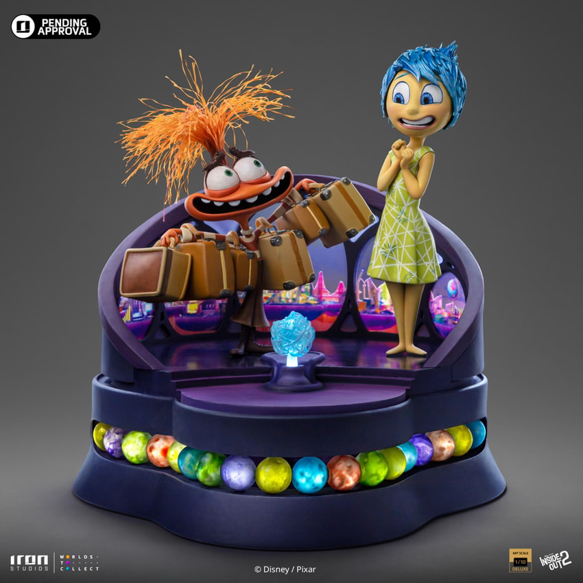 Disney Joy and Anxiety Deluxe 1:10 Scale Statue - Prototype Shown View 4