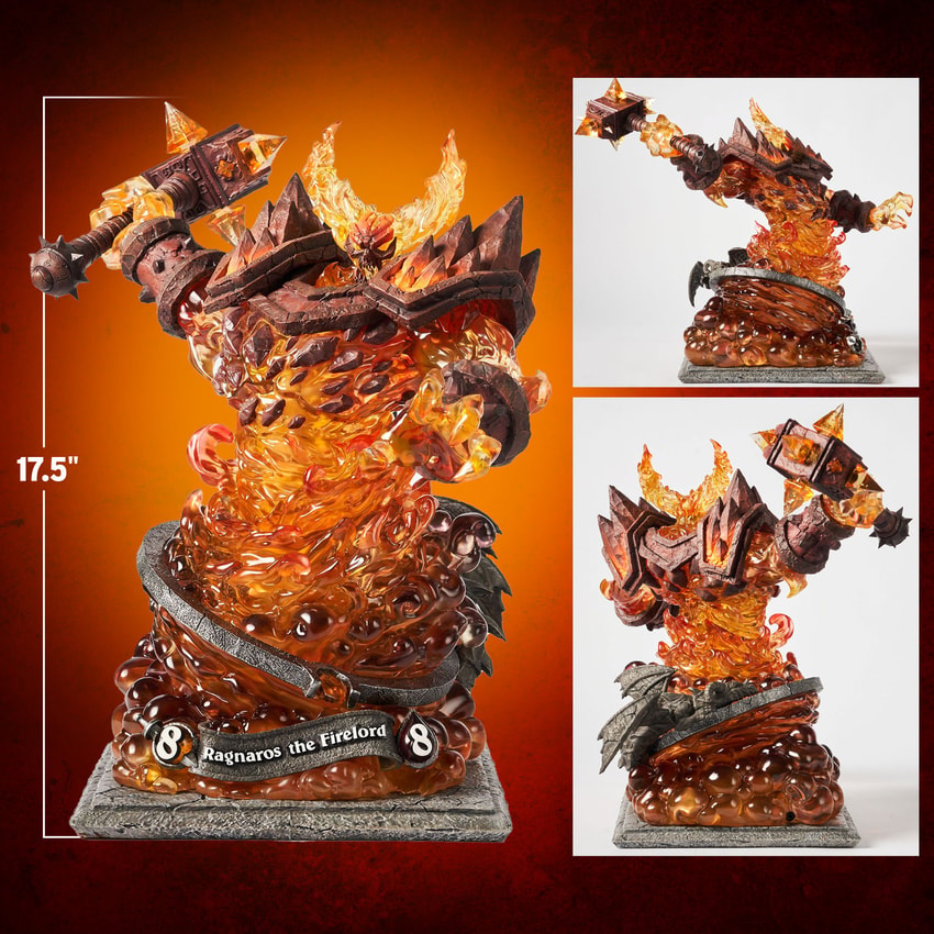 Warcraft Ragnaros the Firelord Statues - Prototype Shown View 2