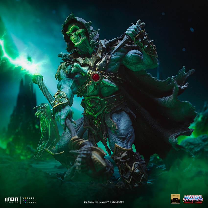 Masters of the Universe Skeletor Unleashed Deluxe 1:10 Scale Statue - Prototype Shown View 1