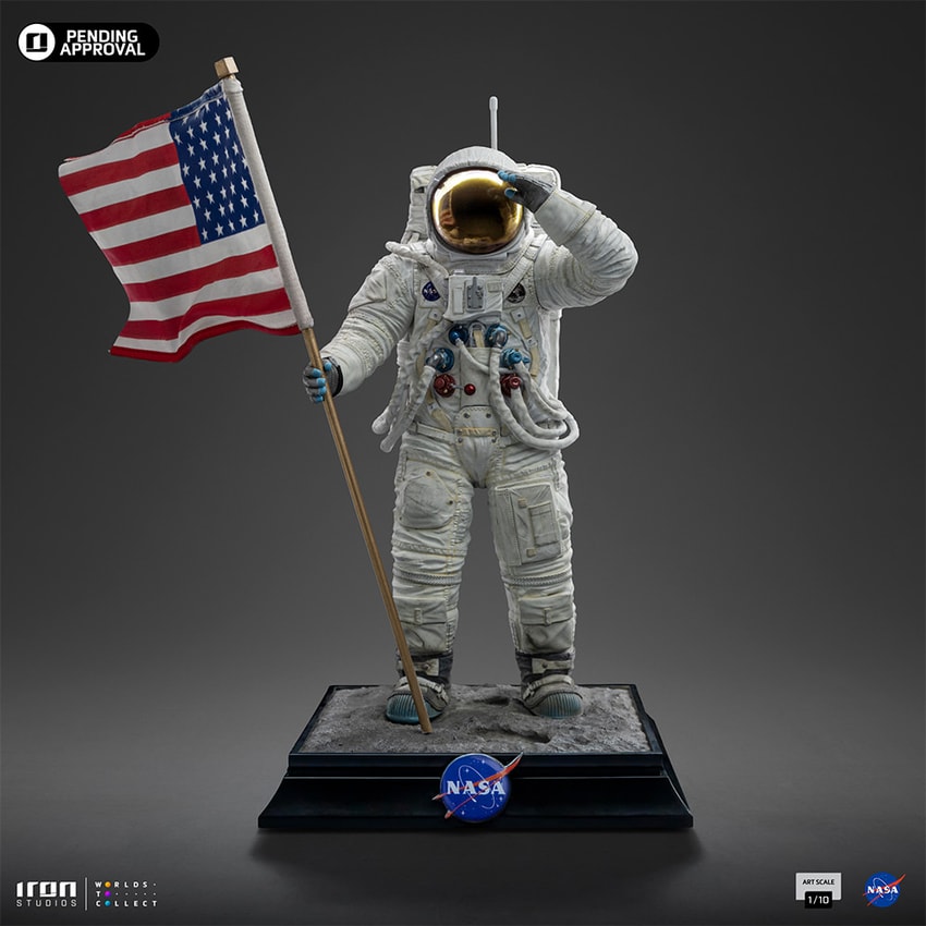 NASA Apollo 11 Astronaut 1:10 Scale Statue - Prototype Shown View 6